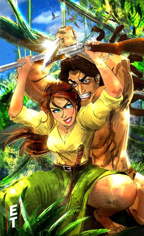 tarzan fan art|tarzan and jane clip art.